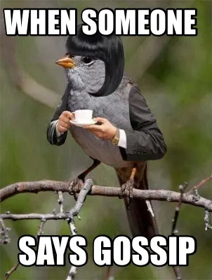 Funny When someone Says gossip