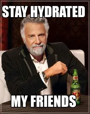 Funny Stay hydrated My friends