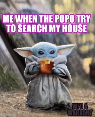 Me when the popo try to search my house w/o a warrant