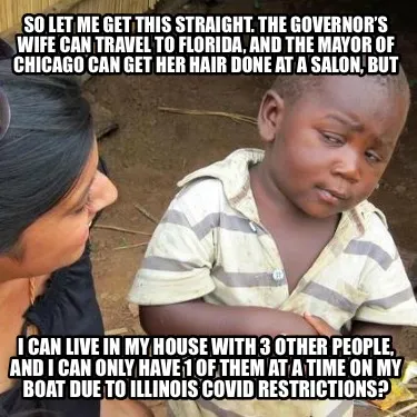 So let me get this straight. The Governor’s wife can travel to Florida, and th