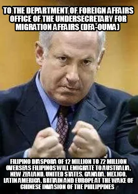 To The Department of Foreign Affairs Office of the Undersecretary for Migration