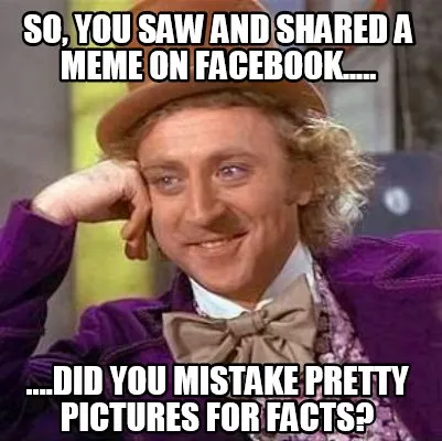 Funny So, you saw and shared a