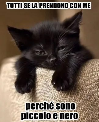 Tutti se la prendono con me perché sono piccolo e nero