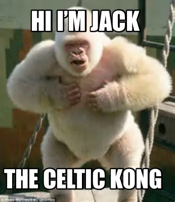 Hi I’m Jack The Celtic Kong