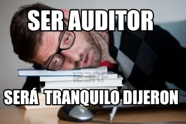 Funny SER AUDITOR Será tranquilo dijeron