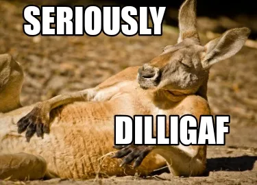 Funny SERIOUSLY DILLIGAF