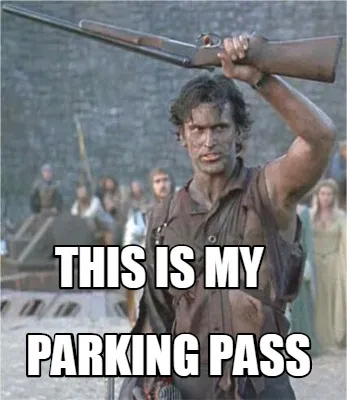 This is my parking pass