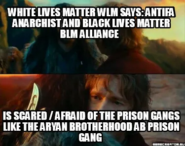 White Lives Matter WLM says: Antifa Anarchist and Black Lives Matter BLM Allianc