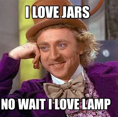 I love jars No wait I love lamp