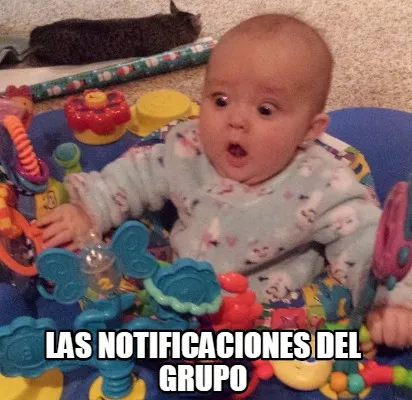 Las notificaciones del grupo