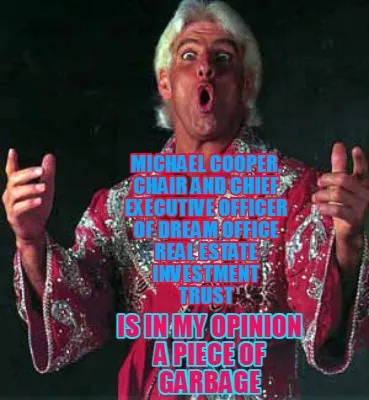 Funny Michael Cooper, chair and chief executive officer of Dream Office Real Estate In