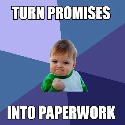 Funny Turn Promises InTo paperwork