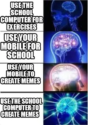 Use the school computer for exercises Use the school Computer to create