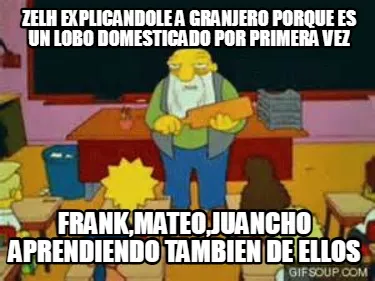 ZELH EXPLICANDOLE A GRANJERO PORQUE ES UN LOBO DOMESTICADO POR PRIMERA VEZ FRANK