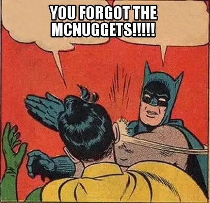You forgot the mcnuggets!!!!!