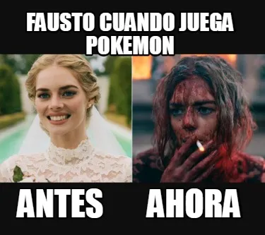 Funny fausto cuando juega pokemon antes ahora
