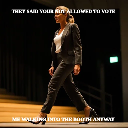 THEY SAID YOUR NOT ALLOWED TO VOTE  — ME WALKING INTO THE BOOTH ANYWAY