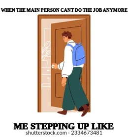 WHEN THE MAIN PERSON CANT DO THE JOB ANYMORE — ME STEPPING UP LIKE