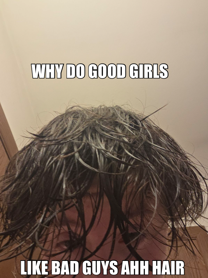 WHY DO GOOD GIRLS — LIKE BAD GUYS AHH HAIR