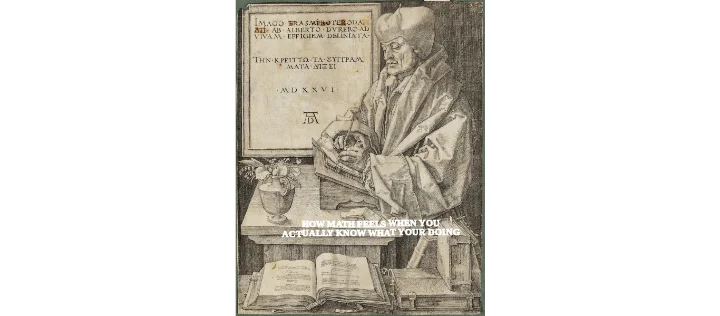 HOW MATH FEELS WHEN YOU ACTUALLY KNOW WHAT YOUR DOING