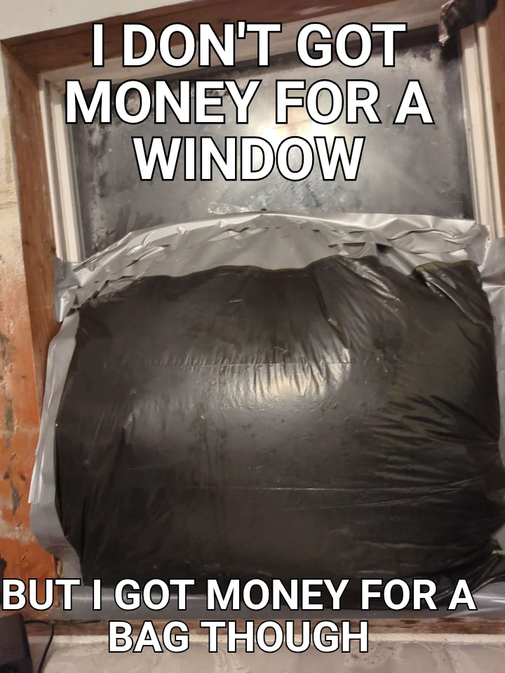 I DON'T GOT MONEY FOR A WINDOW — BUT I GOT MONEY FOR A BAG THOUGH