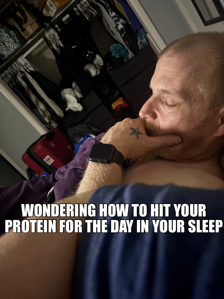 WONDERING HOW TO HIT YOUR PROTEIN FOR THE DAY IN YOUR SLEEP