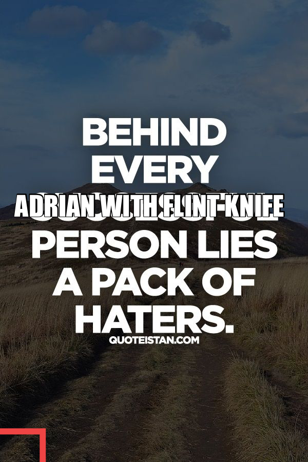 ADRIAN WITH FLINT KNIFE