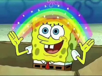 spongebob rainbow