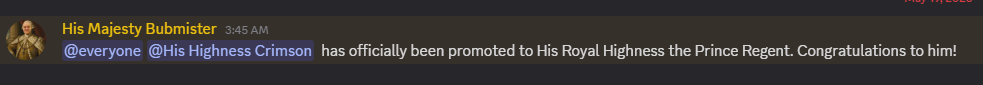 Promoted to my son