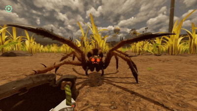 WHEN YOU FIRST PLAY GROUNDED AND SEE A WOLF SPIDER - (LEAVES THE XBOX)