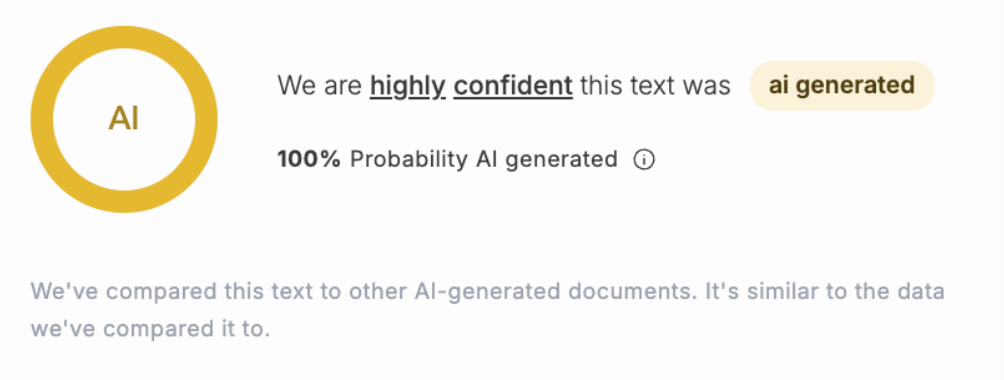 AI confirmed
