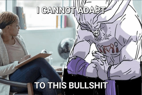I CAN NOT ADAPT - TO THIS CRAP BRUV - DETENTION - ME