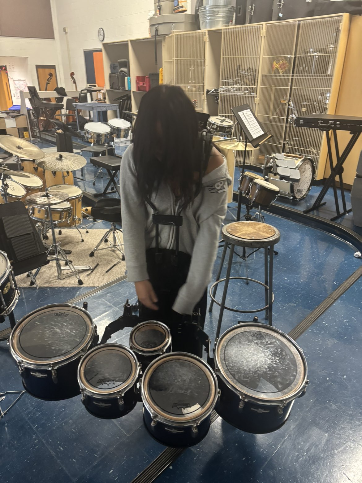 WHEN MS. GEORGE SAYS WE ARE GOING TO PLAY IN BAND CLASS