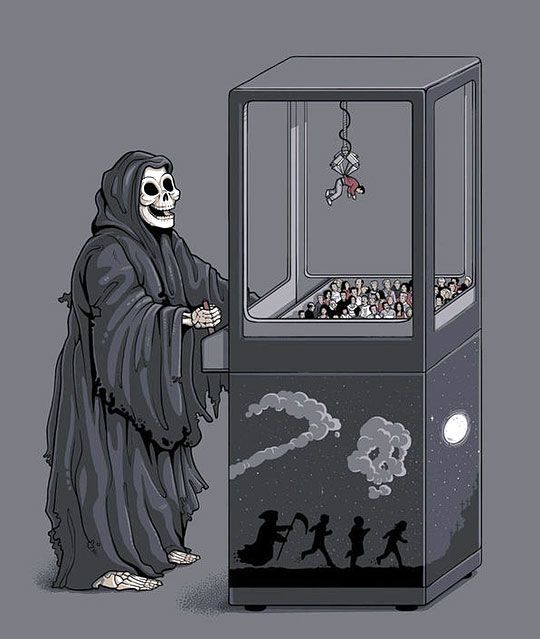 Grim reaper claw machine